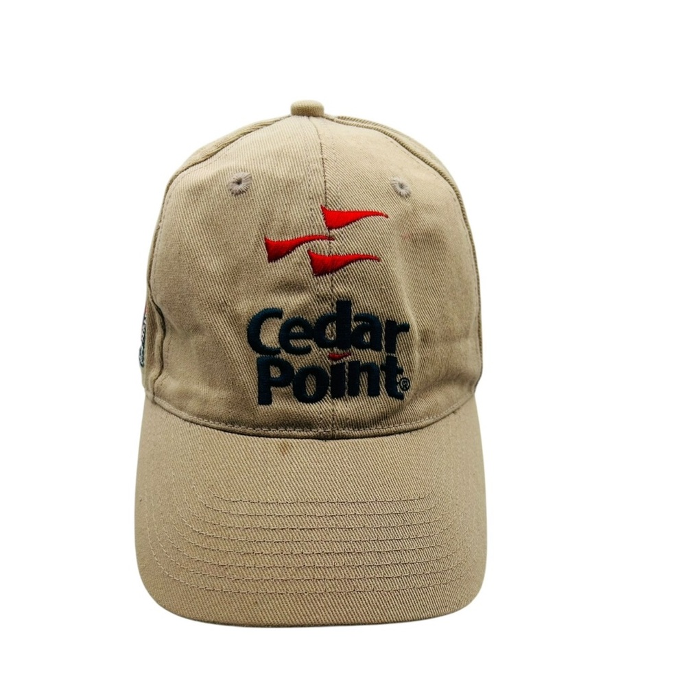 Cedar Point Staff Tan Amusement Park Adjustable Baseball Cap